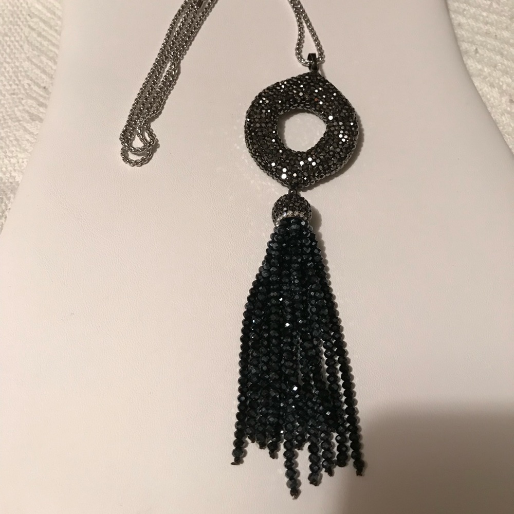 Marquesinas Tassel Pave Necklace - Picture 2 of 4